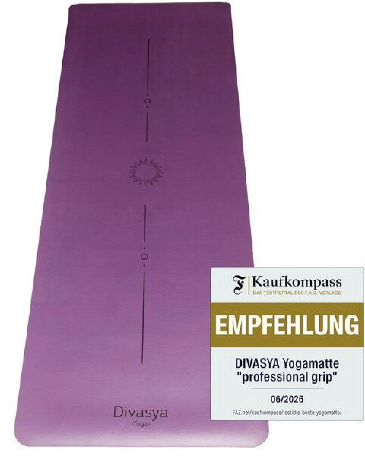 Divasya Yogamatte Naturkautschuk – Ansicht 3