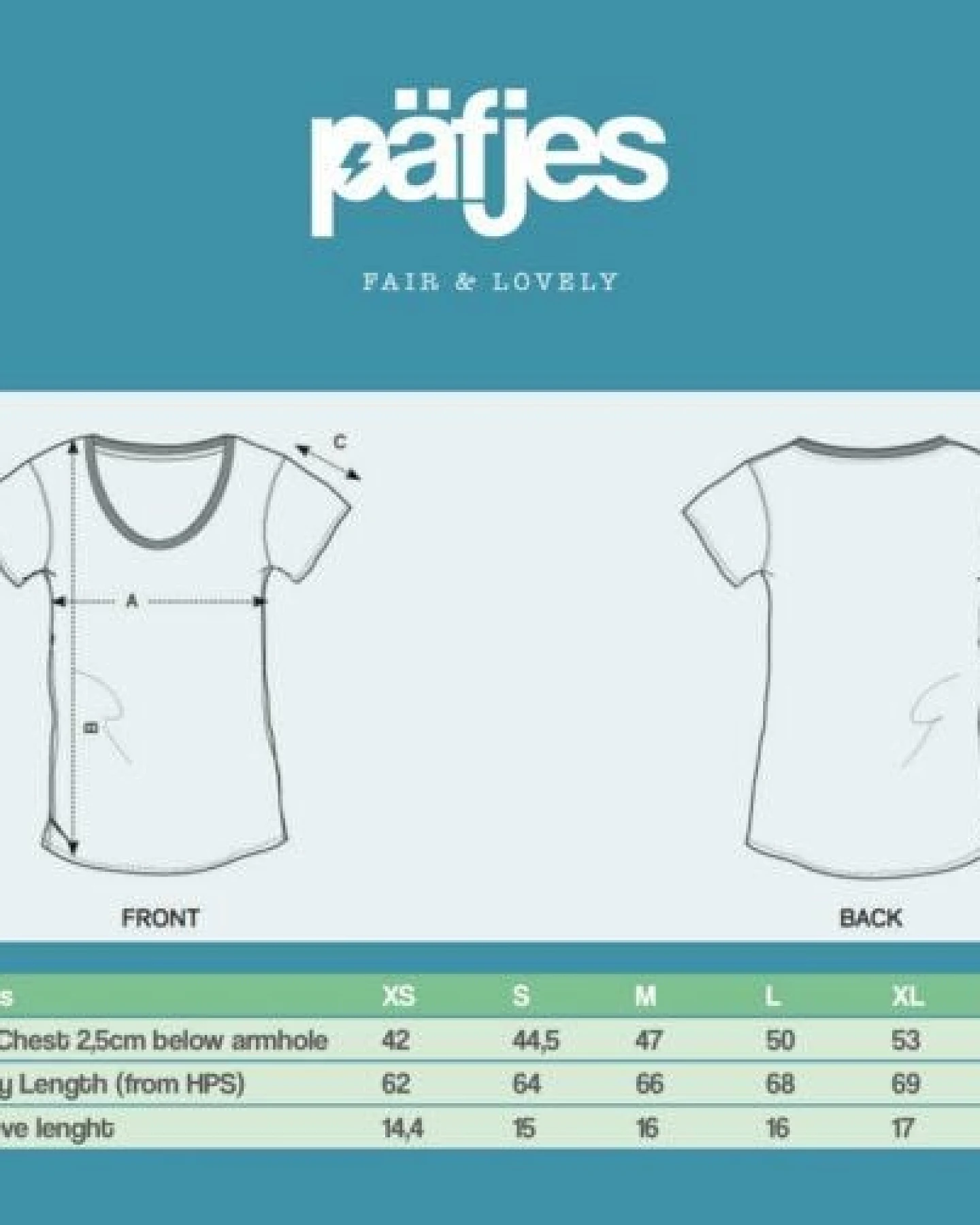 päfjes Pinguin mit Schirm / Brusttasche - Fair Wear Bio Frauen T-Shirt - Blau – Ansicht 2