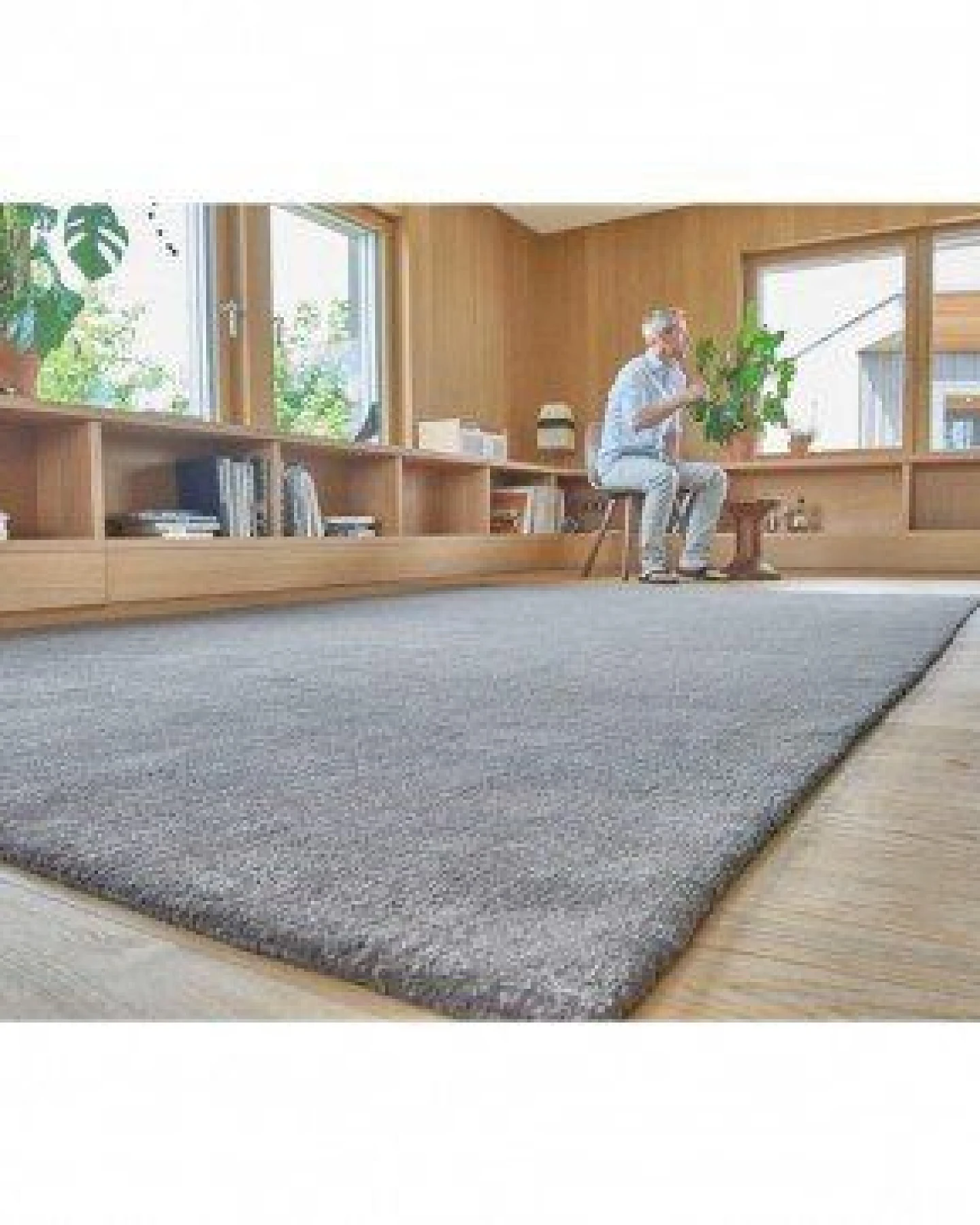 Prolana Handgefertigter Flor-Teppich "Pure" aus Wolle - versch. Größen & Farben – Ansicht 4