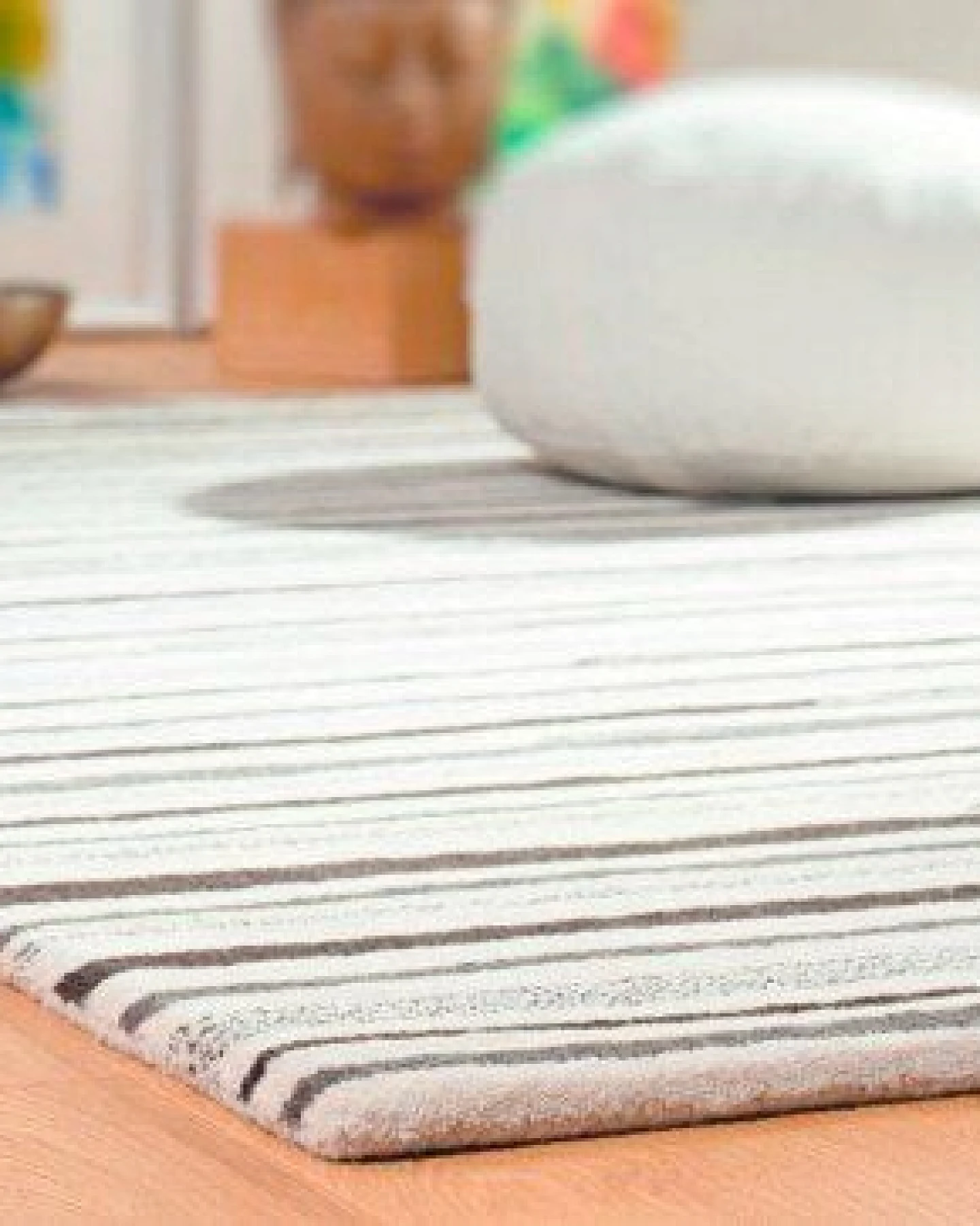 Prolana Handgefertigter Flor-Teppich Tuft "Stripes" aus Wolle - versch. Größen – Ansicht 4