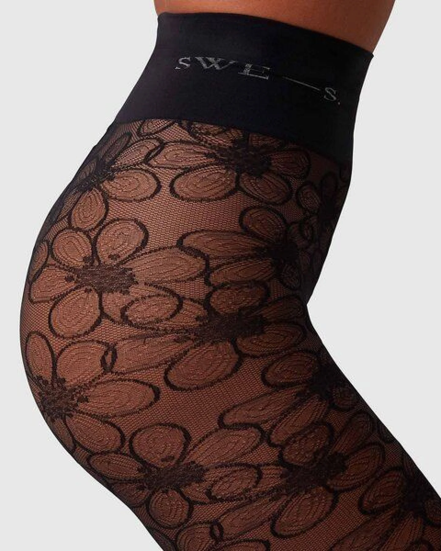 Swedish Stockings Spitzenstrumpfhose Maja Flower 30 den – Ansicht 2