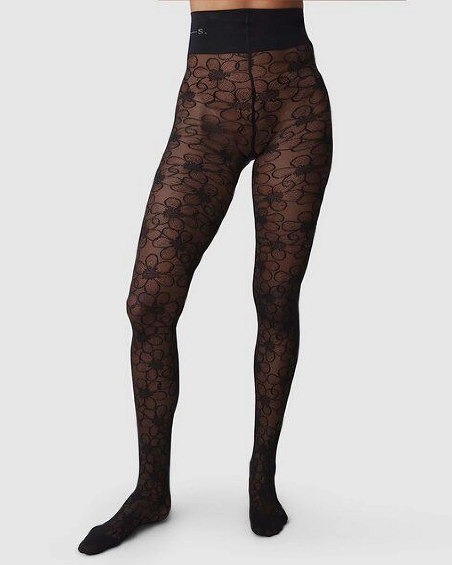 Swedish Stockings Spitzenstrumpfhose Maja Flower 30 den – Ansicht 3