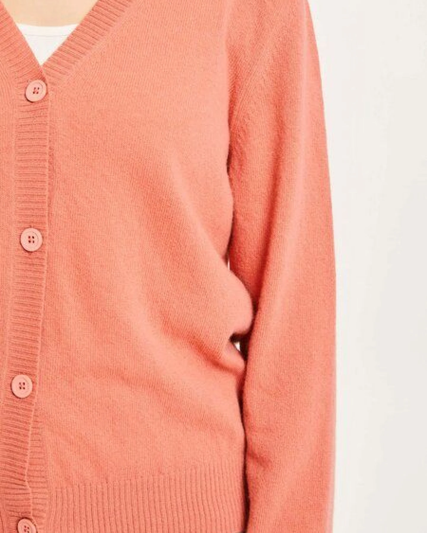 KnowledgeCotton Apparel LOTUS Lambswool V-Neck Cardigan – Ansicht 4