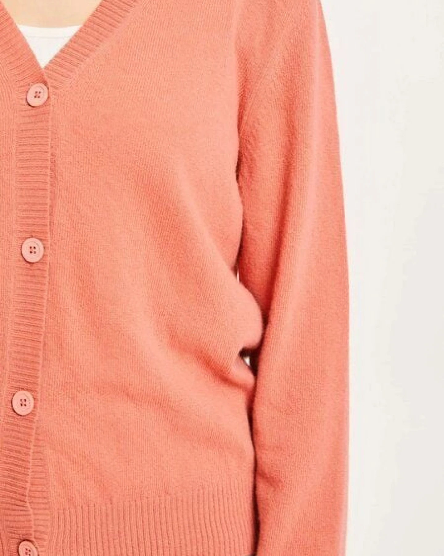 KnowledgeCotton Apparel LOTUS Lambswool V-Neck Cardigan – Ansicht 4