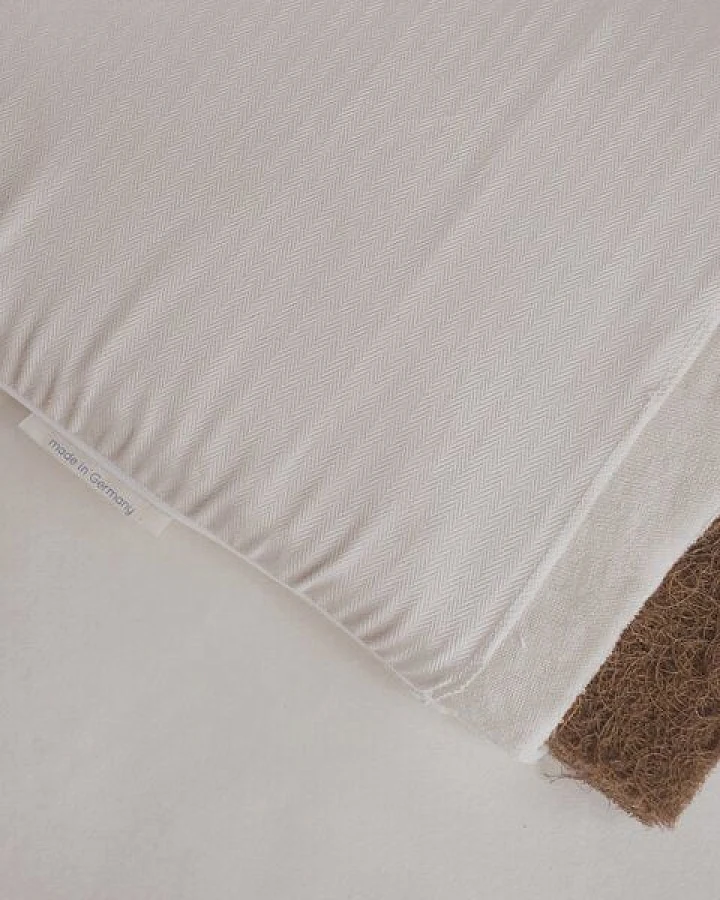murmunto organics Wiegen und Beistellbett-Babymatratze "Coco Crib" mit Schurwolle