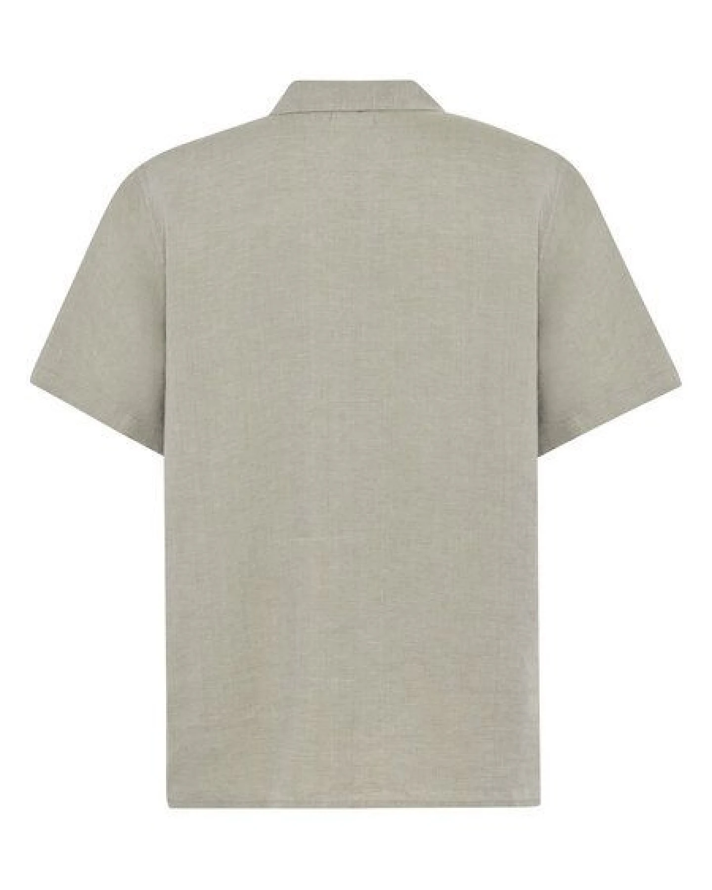KnowledgeCotton Apparel Leinenhemd Box Fit - Short Sleeve - aus Bio-Leinen – Ansicht 3