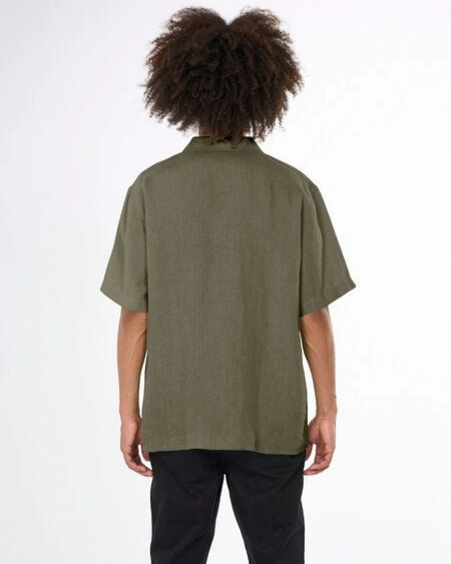 KnowledgeCotton Apparel Leinenhemd Box Fit - Short Sleeve - aus Bio-Leinen – Ansicht 3