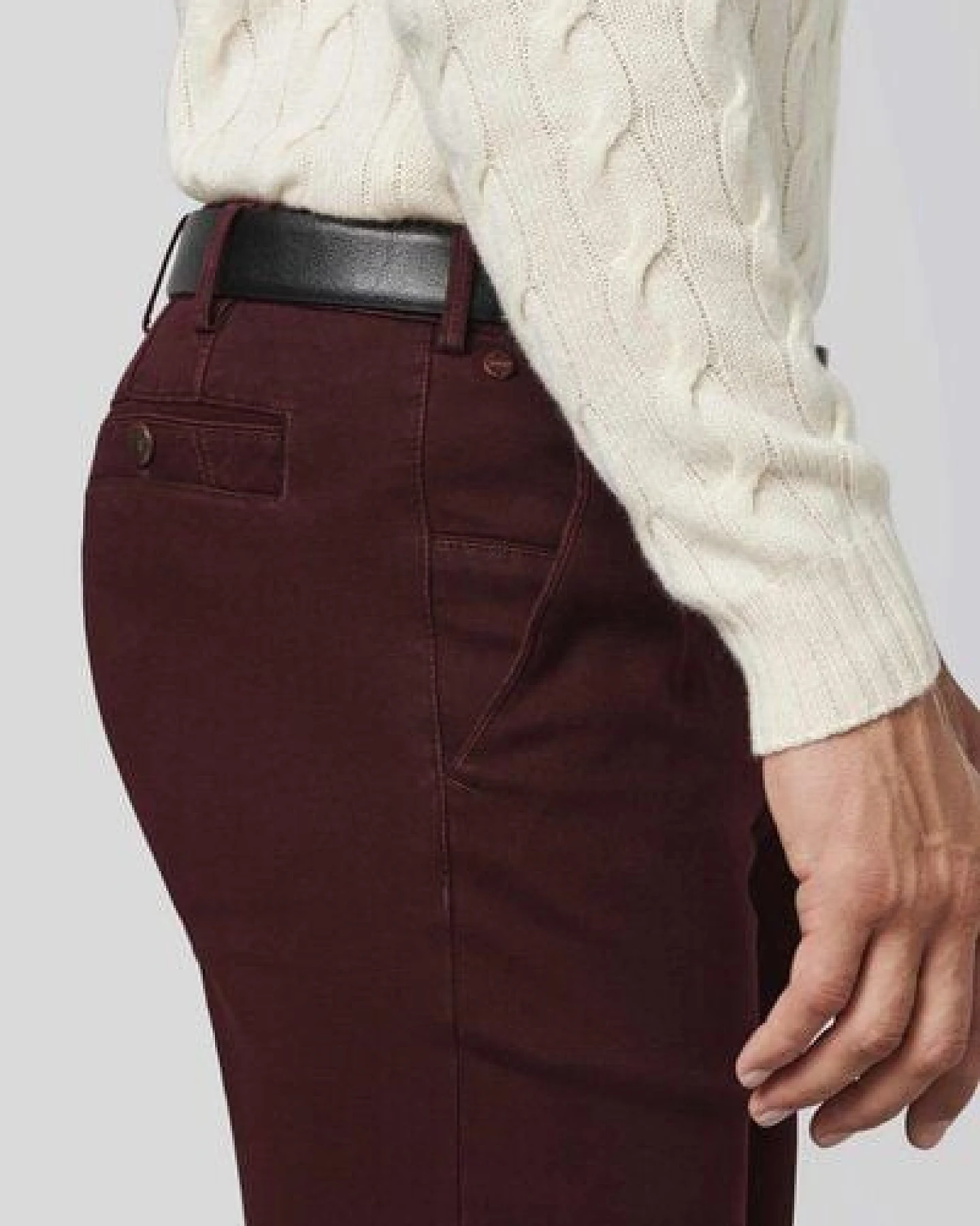 MEYER LUXURIÖSE BAUMWOLL CHINO – Ansicht 4