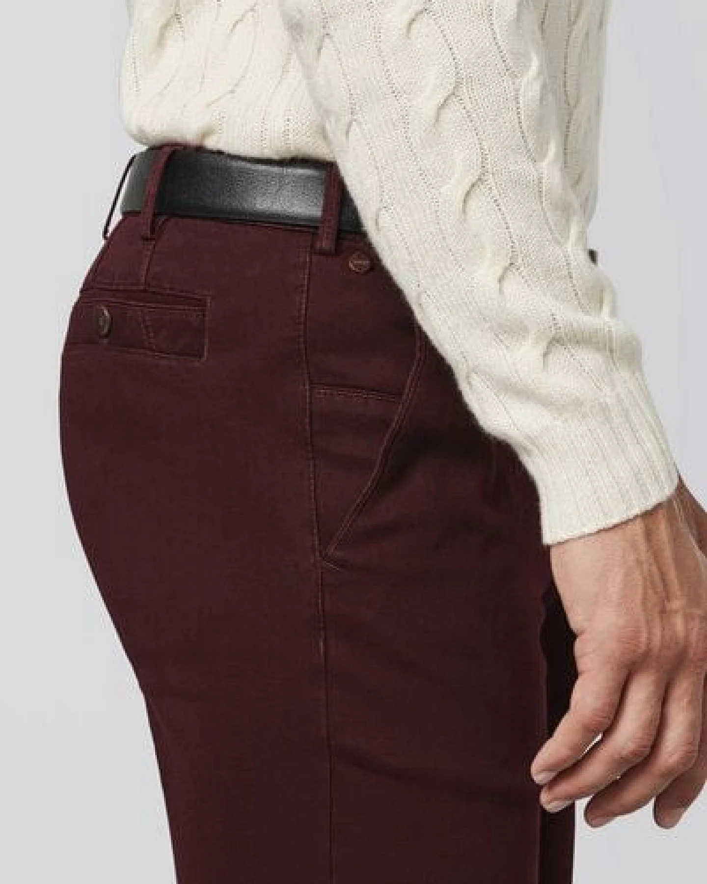 MEYER LUXURIÖSE BAUMWOLL CHINO – Ansicht 4