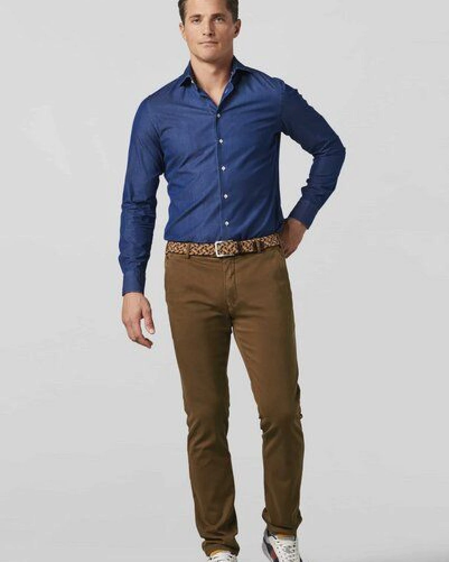 MEYER LUXURIÖSE BAUMWOLL CHINO – Ansicht 2