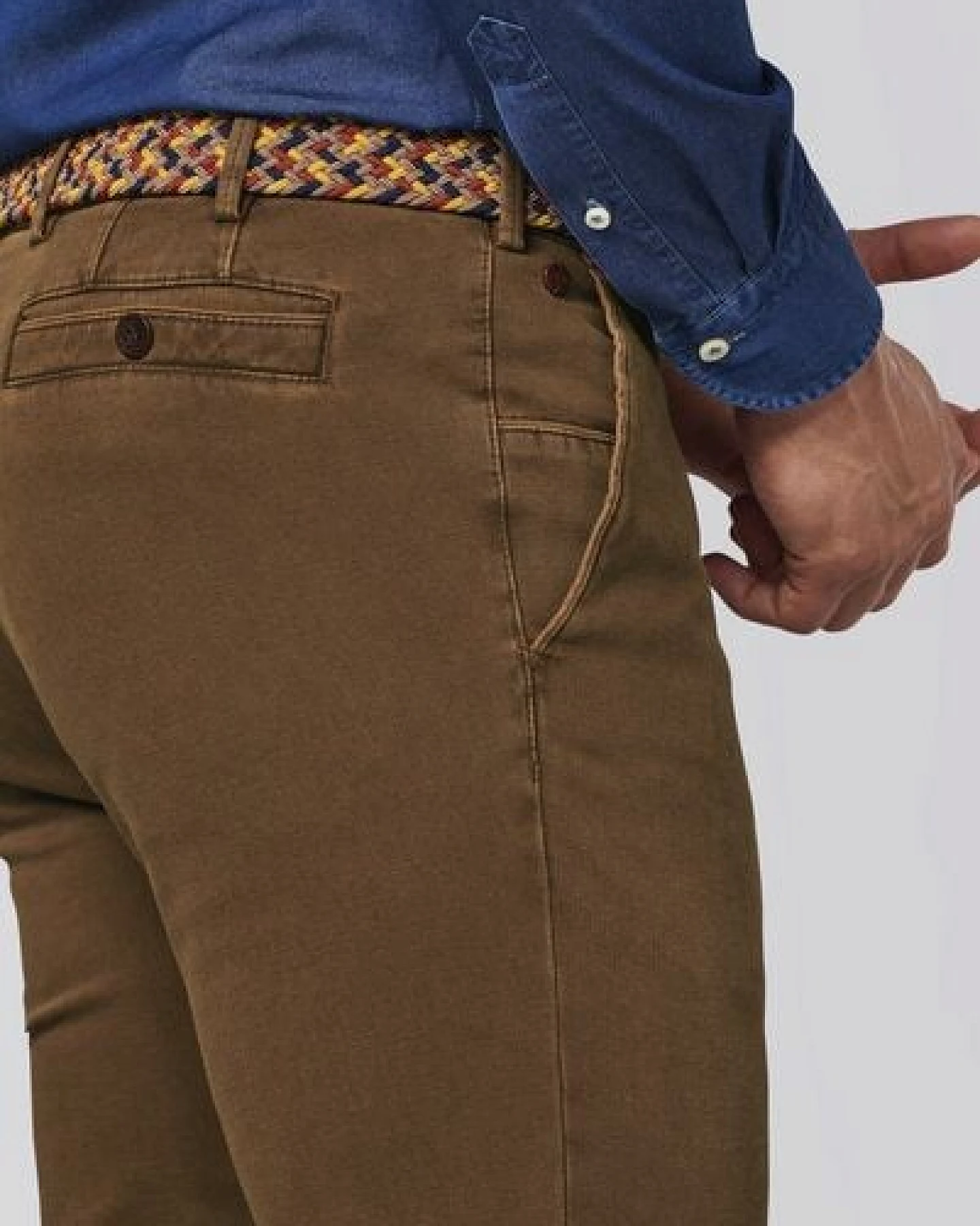 MEYER LUXURIÖSE BAUMWOLL CHINO – Ansicht 4