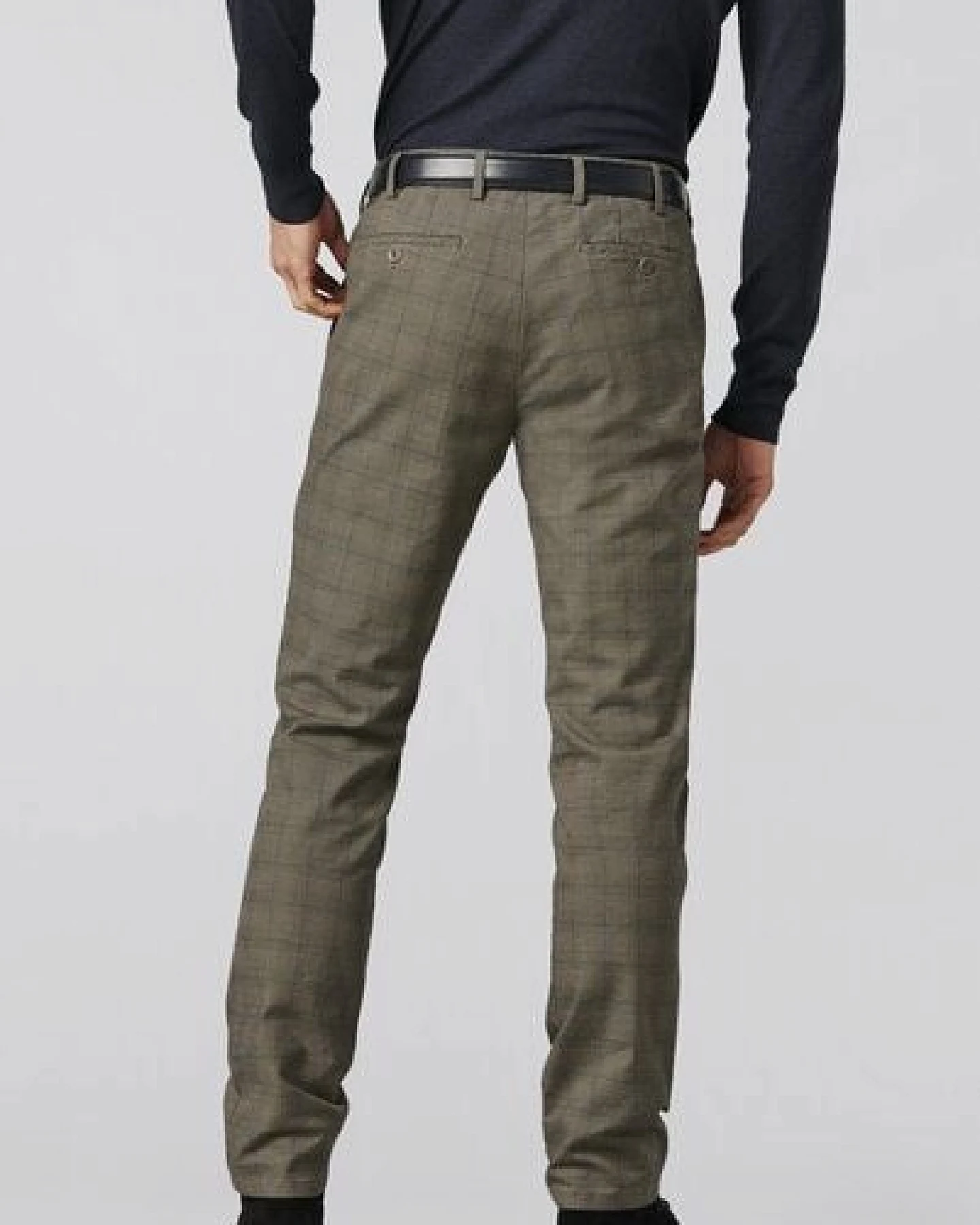 MEYER PRINCE OF WALES BAUMWOLL CHINO – Ansicht 3
