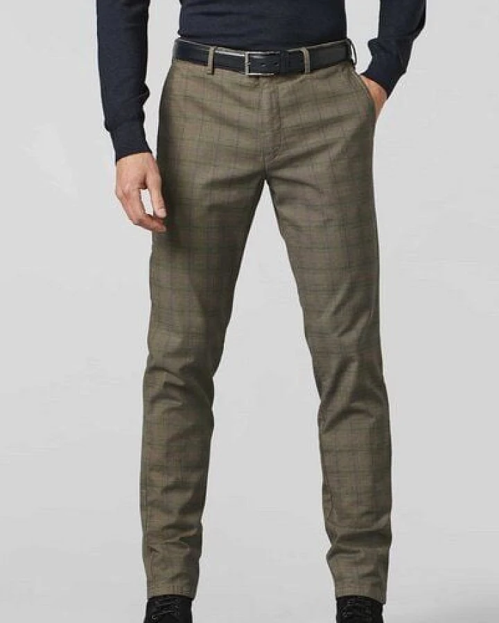 MEYER PRINCE OF WALES BAUMWOLL CHINO