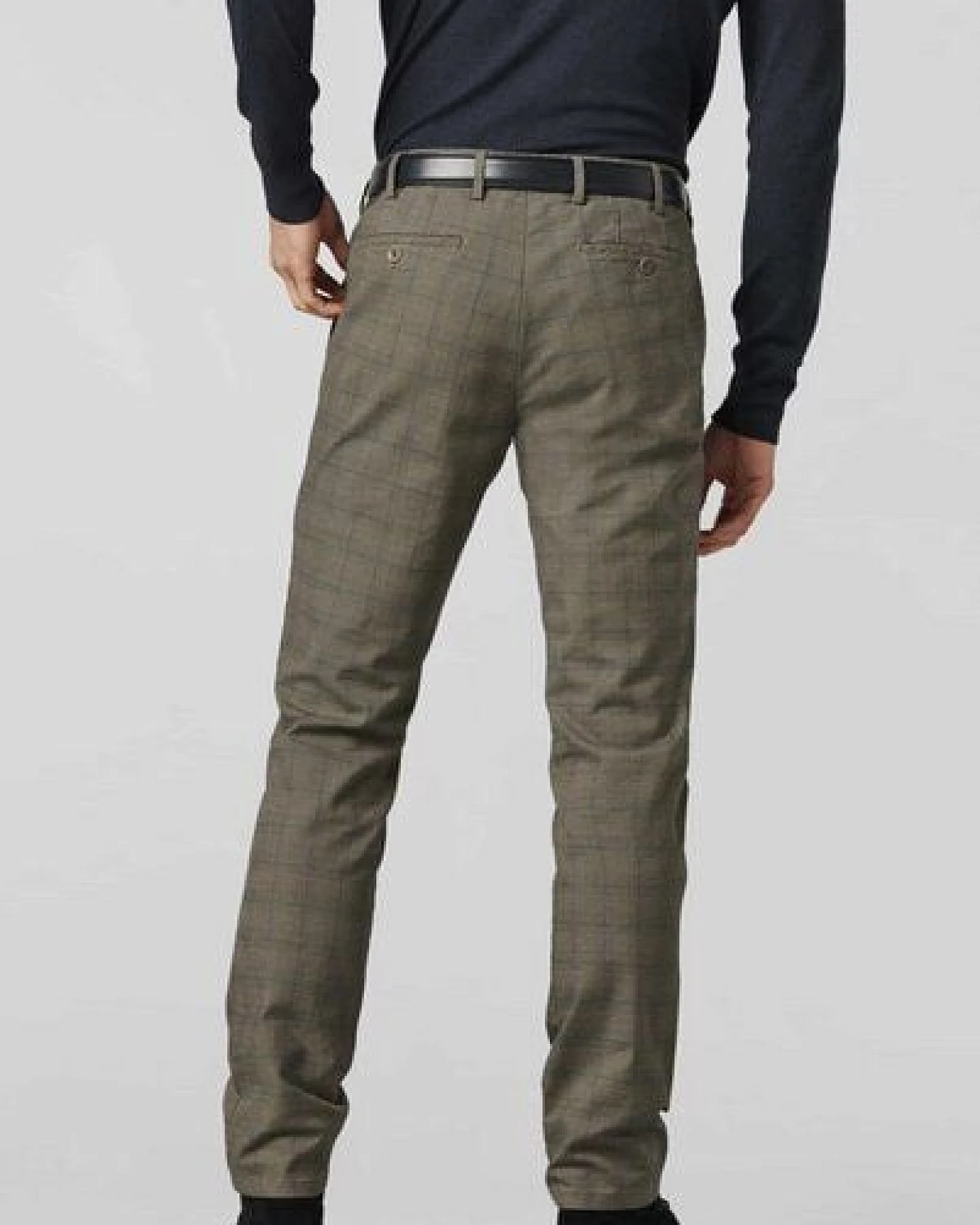 MEYER PRINCE OF WALES BAUMWOLL CHINO – Ansicht 3