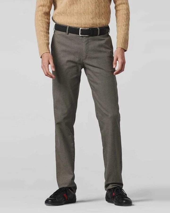 MEYER GLENCHECK BAUMWOLL CHINO