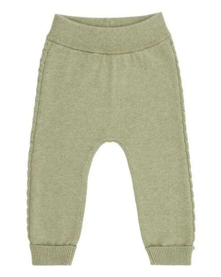sense-organics Baby Hose Pablo von Sense Organics, Olive, Glattstrick GOTS