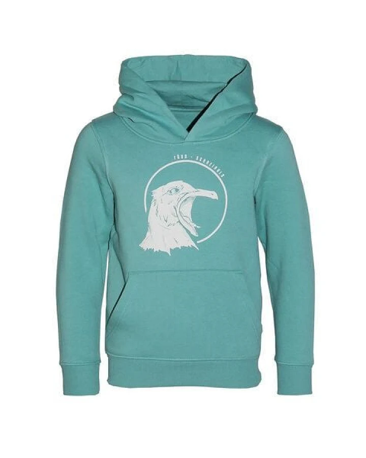 FÄDD Kinder Unisex Hoodie Bio-Baumwolle und recyceltem Polyester in Türkis