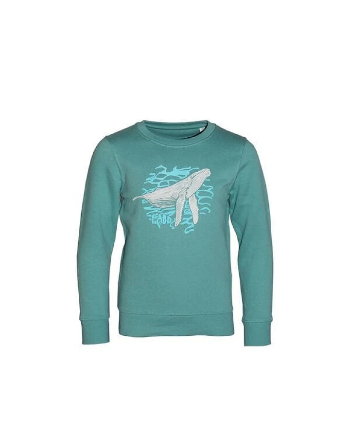 FÄDD Kinder Sweatshirt Pullover Bio-Baumwolle & recyceltem Polyester Türkis