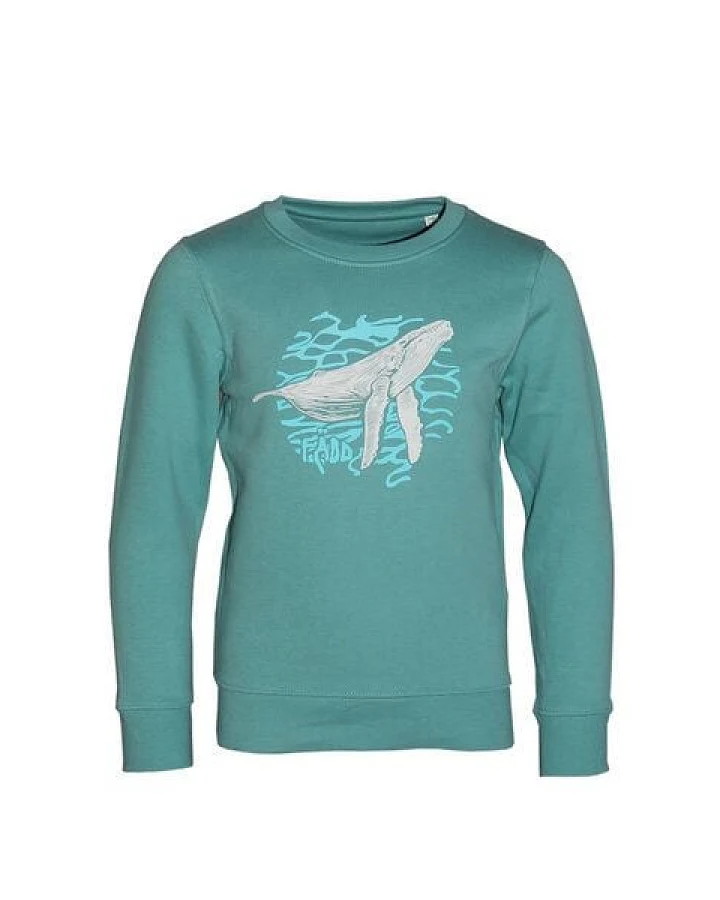 FÄDD Kinder Sweatshirt Pullover Bio-Baumwolle & recyceltem Polyester Türkis