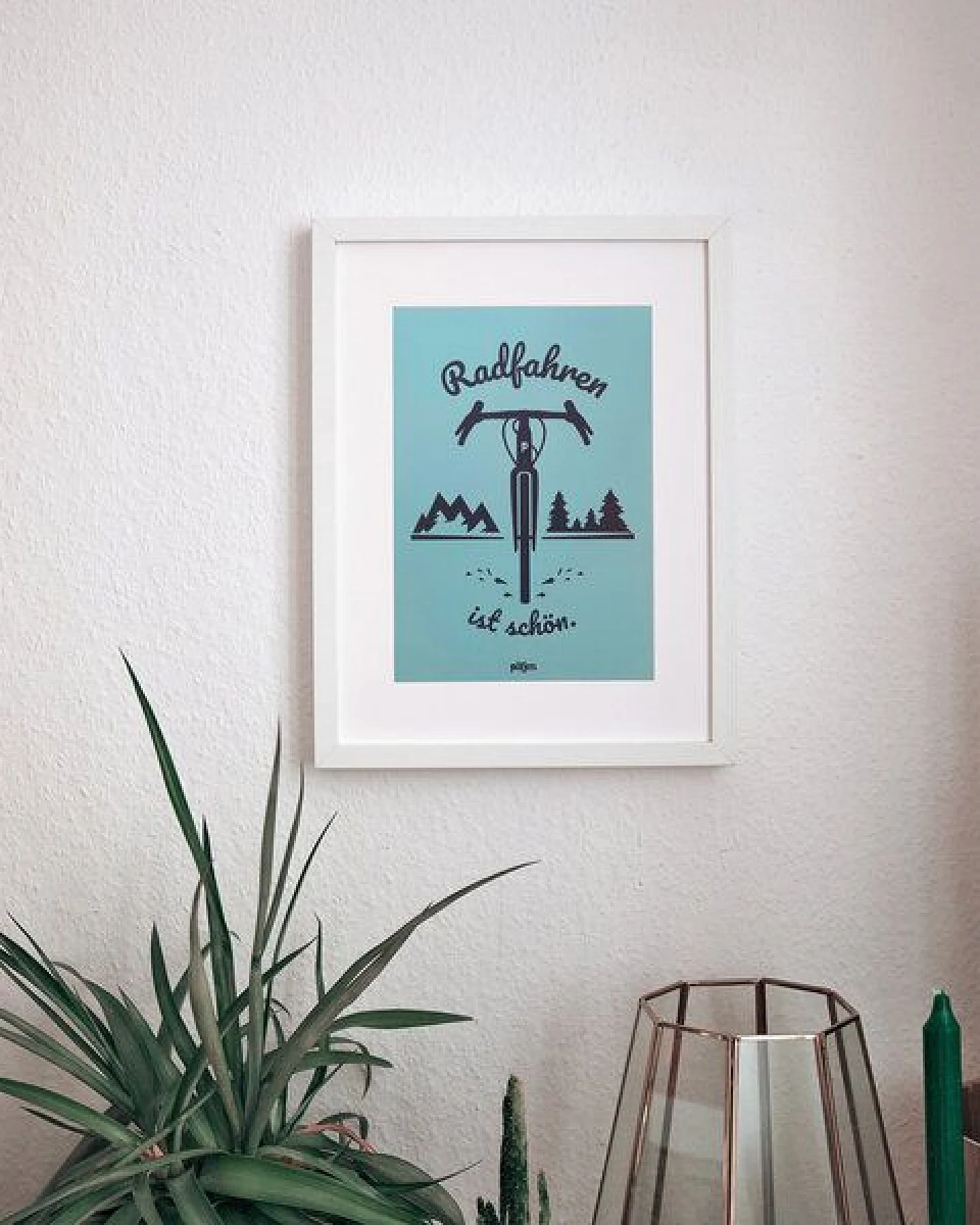 päfjes Radfahren ist schön / Gravel / Poster A4 – Ansicht 2