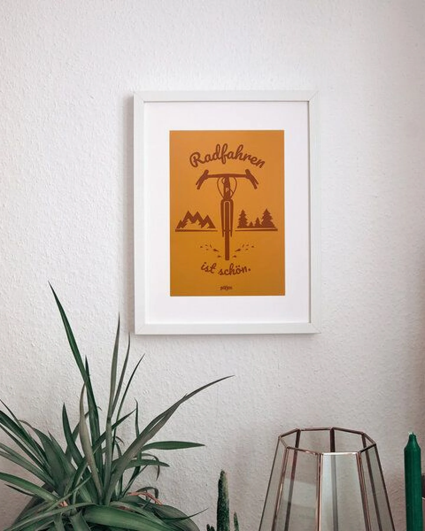 päfjes Radfahren ist schön / Gravel / Poster A4 – Ansicht 2
