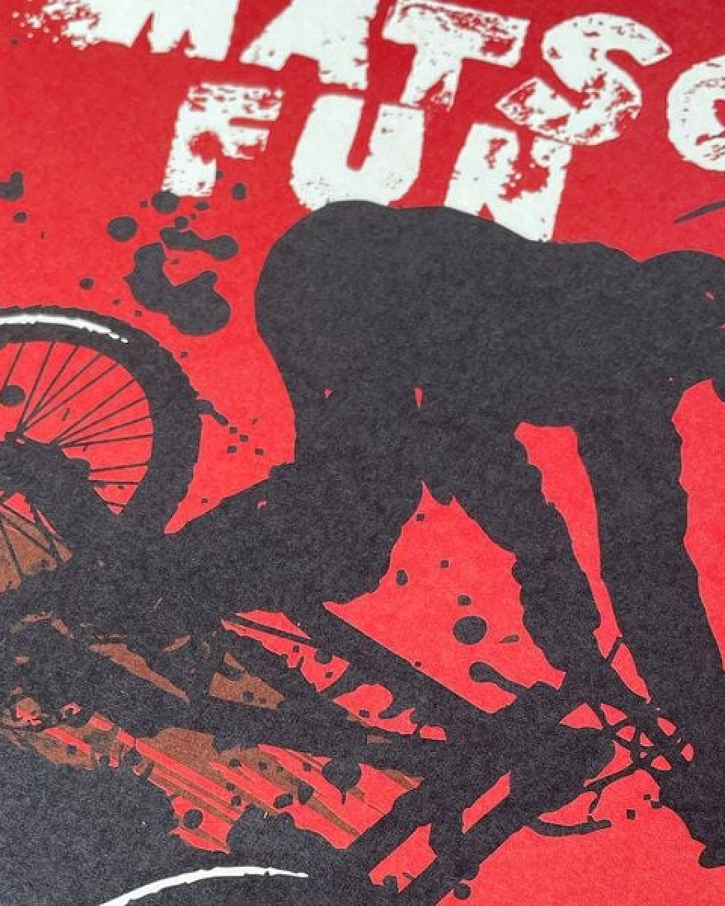 päfjes Downhill / So Matsch fun / Fahrrad / Poster A4 – Ansicht 4