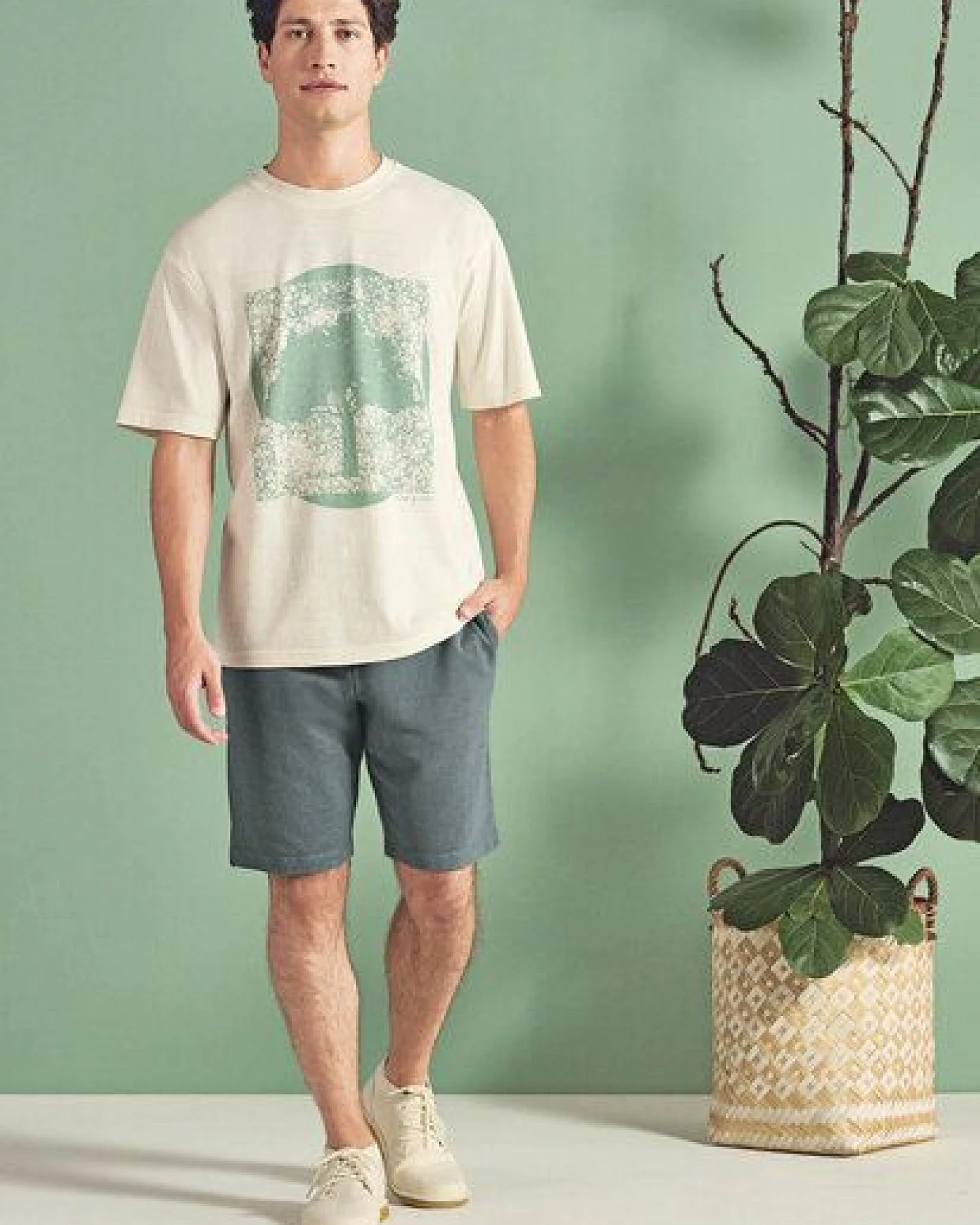 Hempage Herren T-Shirt Print Hanf Bio Baumwolle – Ansicht 2
