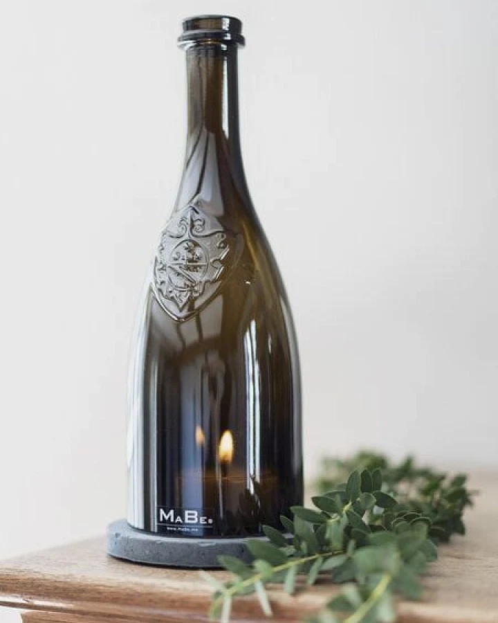 MaBe Wein Windlicht aus der italienischen Flasche vom Gardasee
