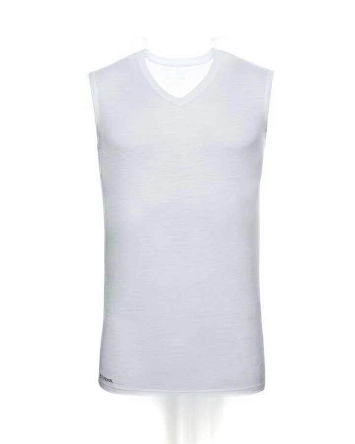 Kaipara - Merino Sportswear Merino Tank Top Slimfit V-Neck 150 Herren