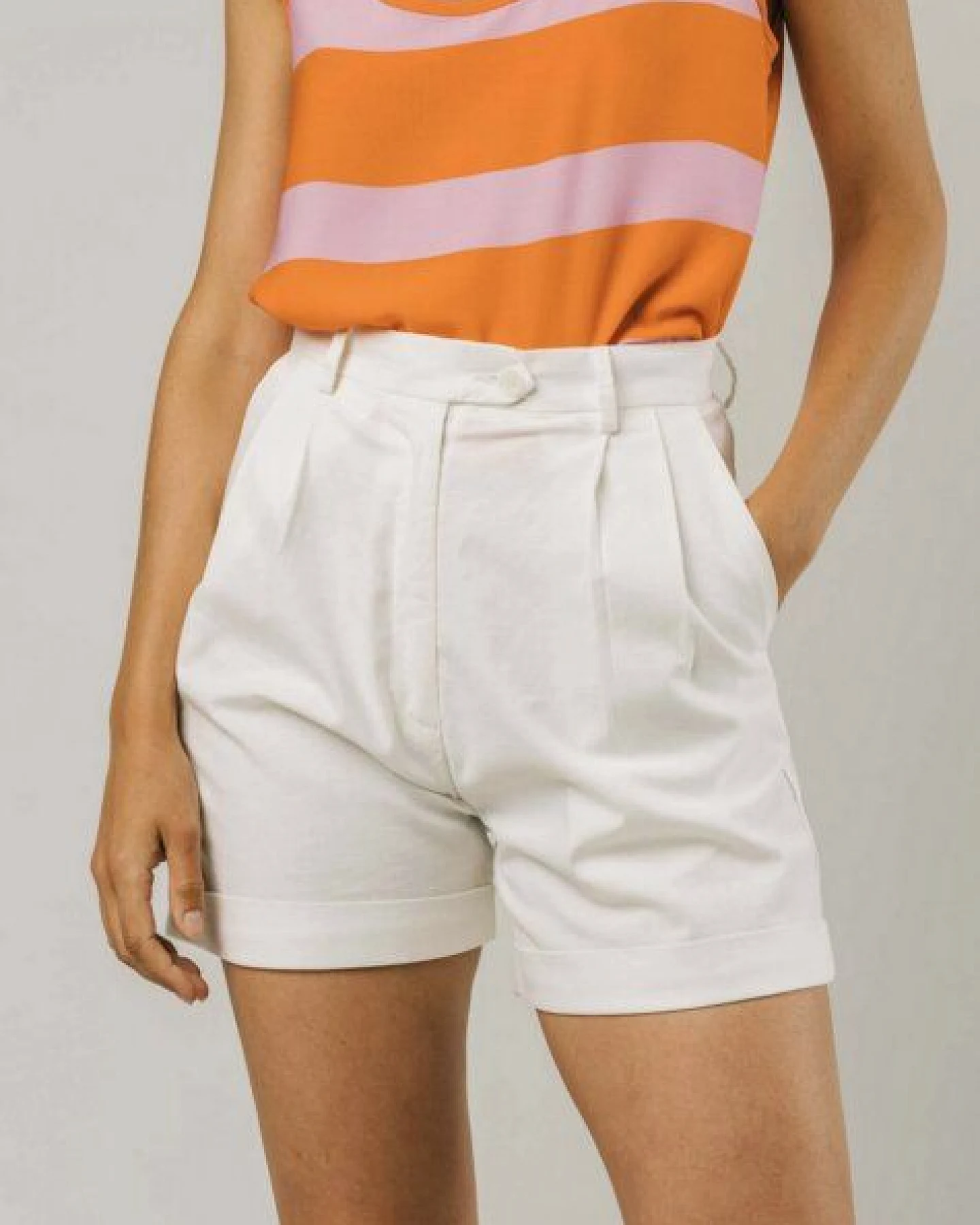 Brava Fabrics Tennis Short White – Ansicht 2