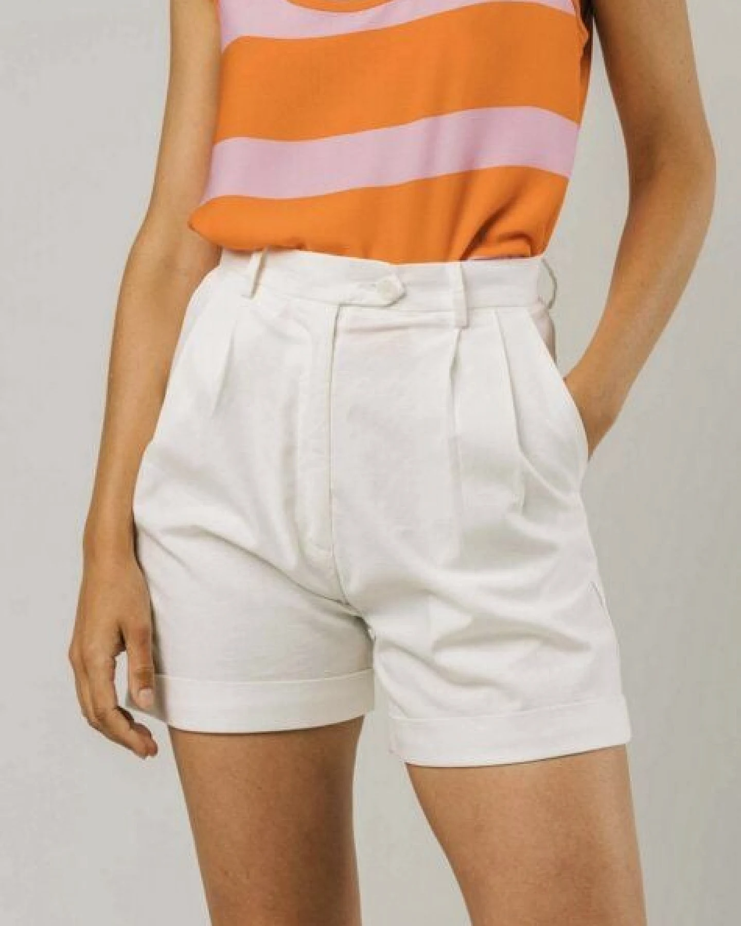 Brava Fabrics Tennis Short White – Ansicht 2