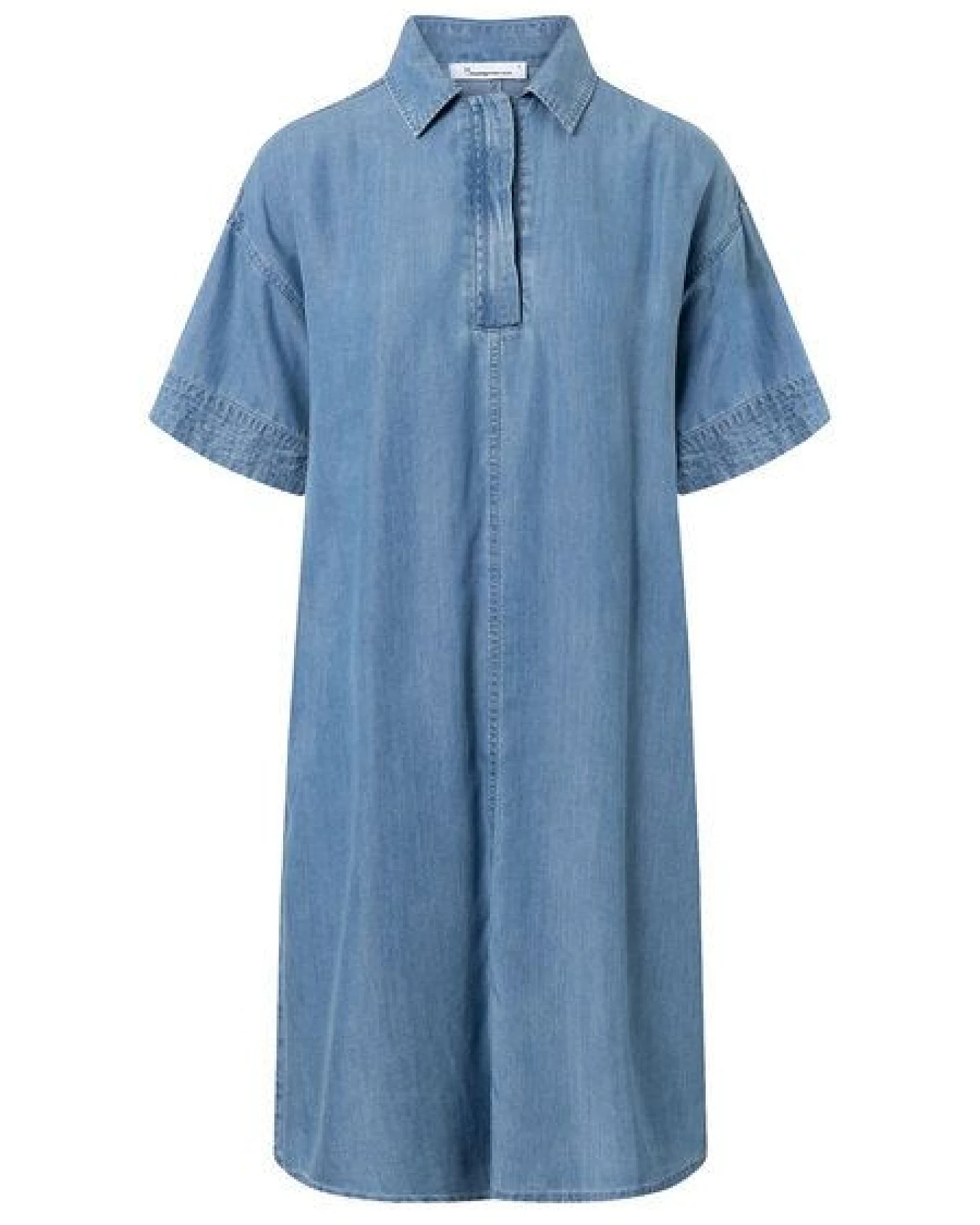 KnowledgeCotton Apparel Jeans Kleid - A-Shape Denim Dress - aus Tencel – Ansicht 3