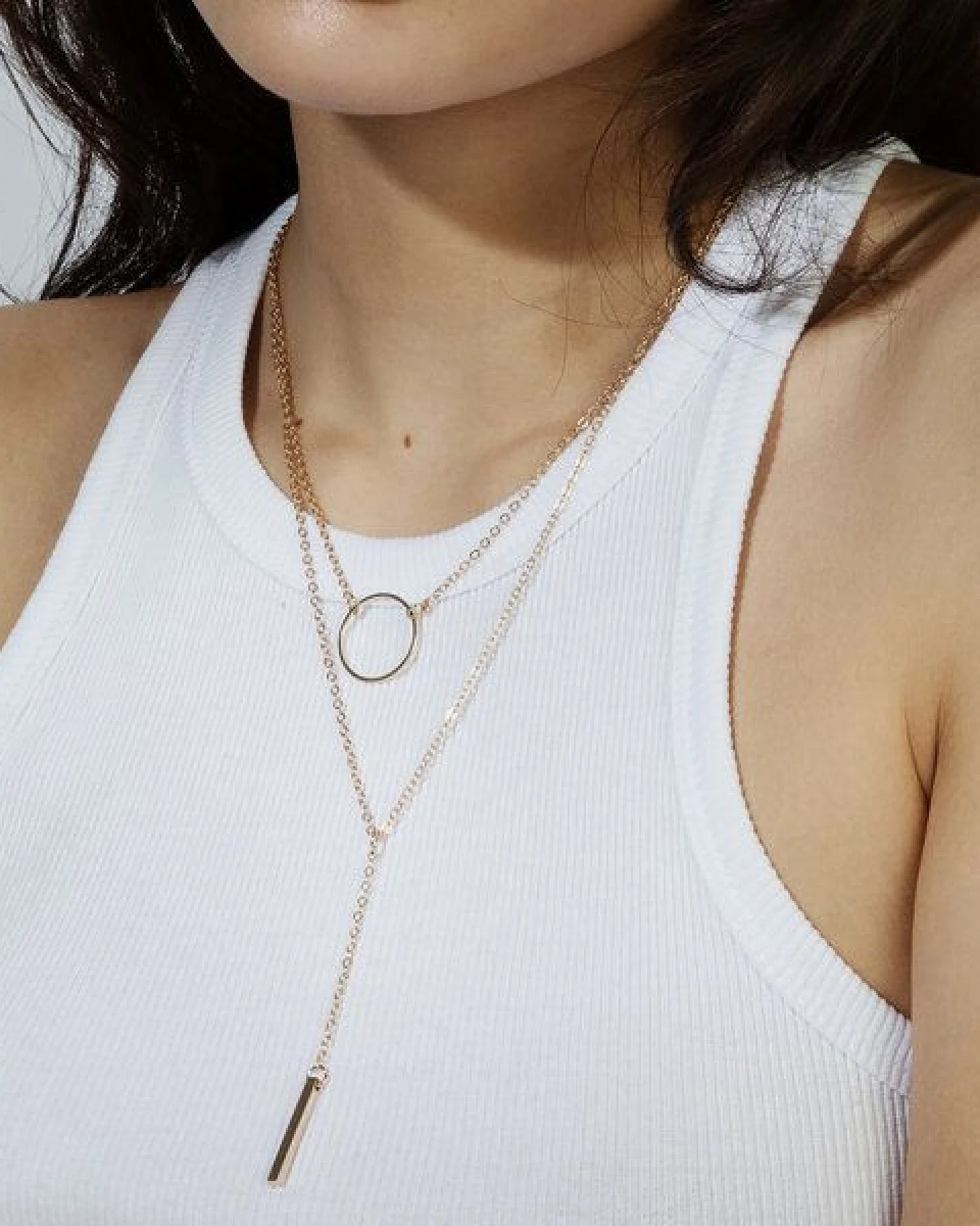 Grafische Layering Kette von Elektropulli – Ansicht 4