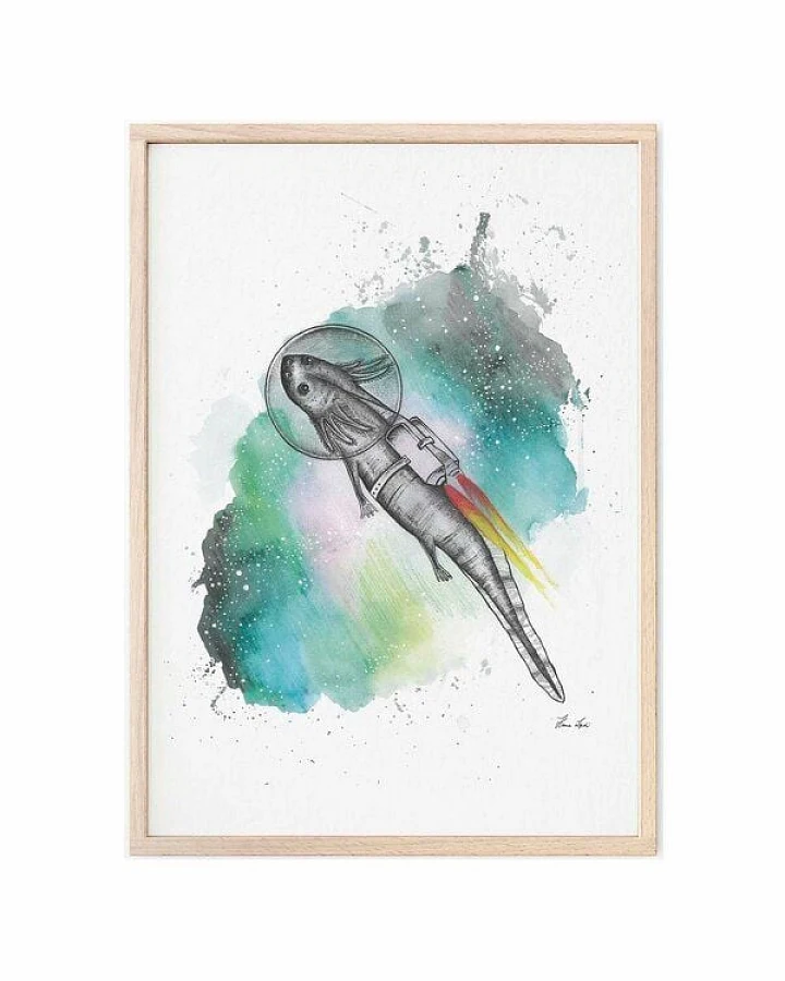 Kunstdruck »Astrolotl« von LIGARTI