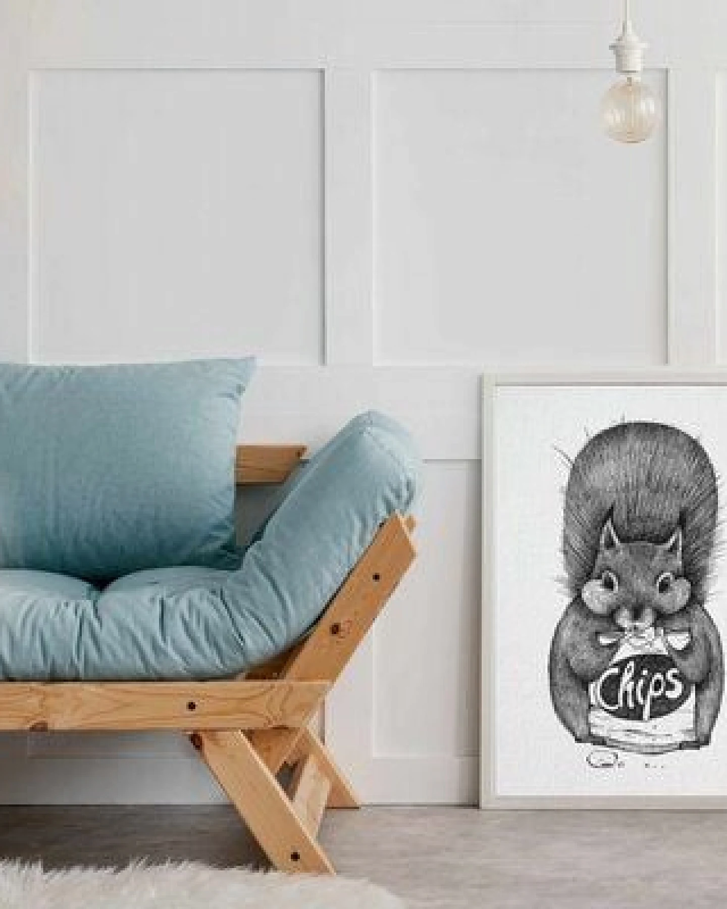 Kunstdruck »Chipseichhörnchen« von LIGARTI – Ansicht 2