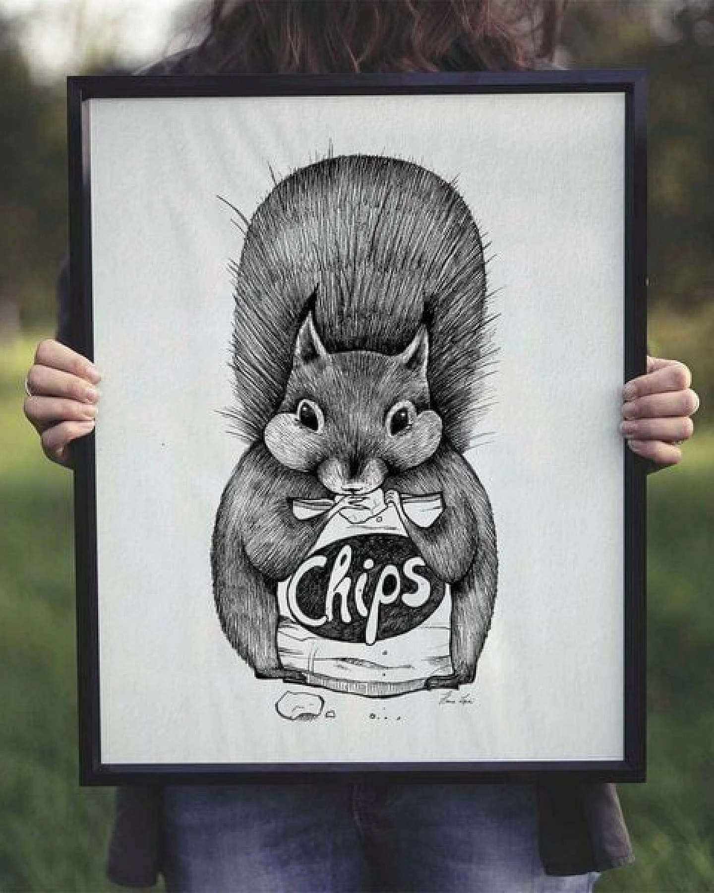 Kunstdruck »Chipseichhörnchen« von LIGARTI – Ansicht 3