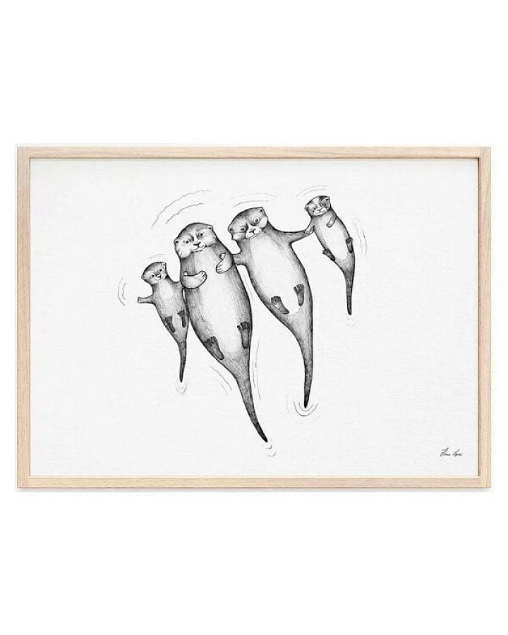 Kunstdruck »Die Otters« von LIGARTI