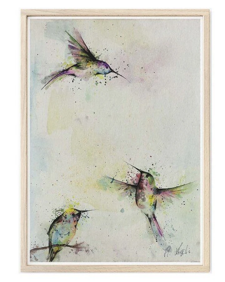 Kunstdruck »Drei Kolibris« von LIGARTI
