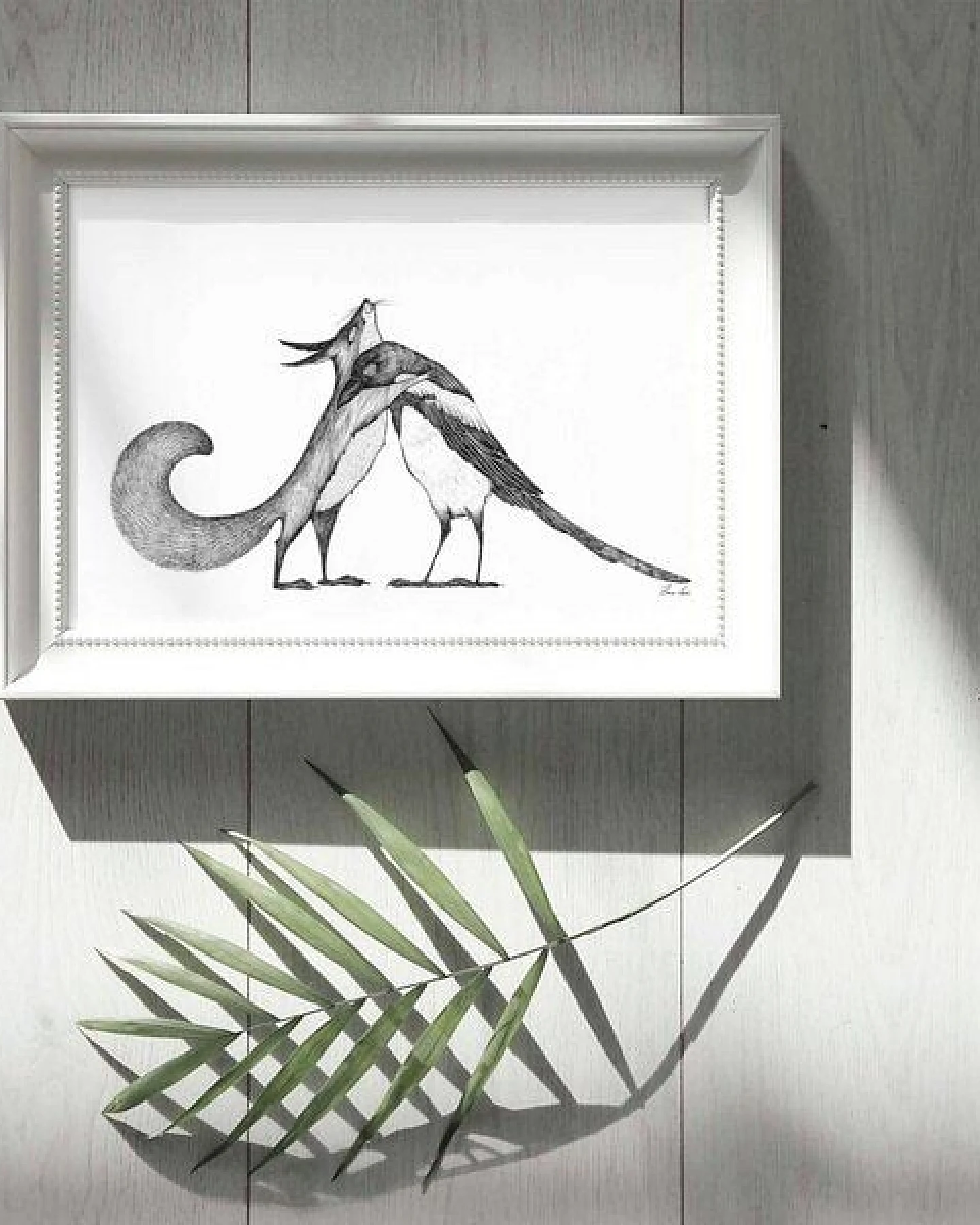 Kunstdruck »Eichhörnchen und Elster« von LIGARTI – Ansicht 4