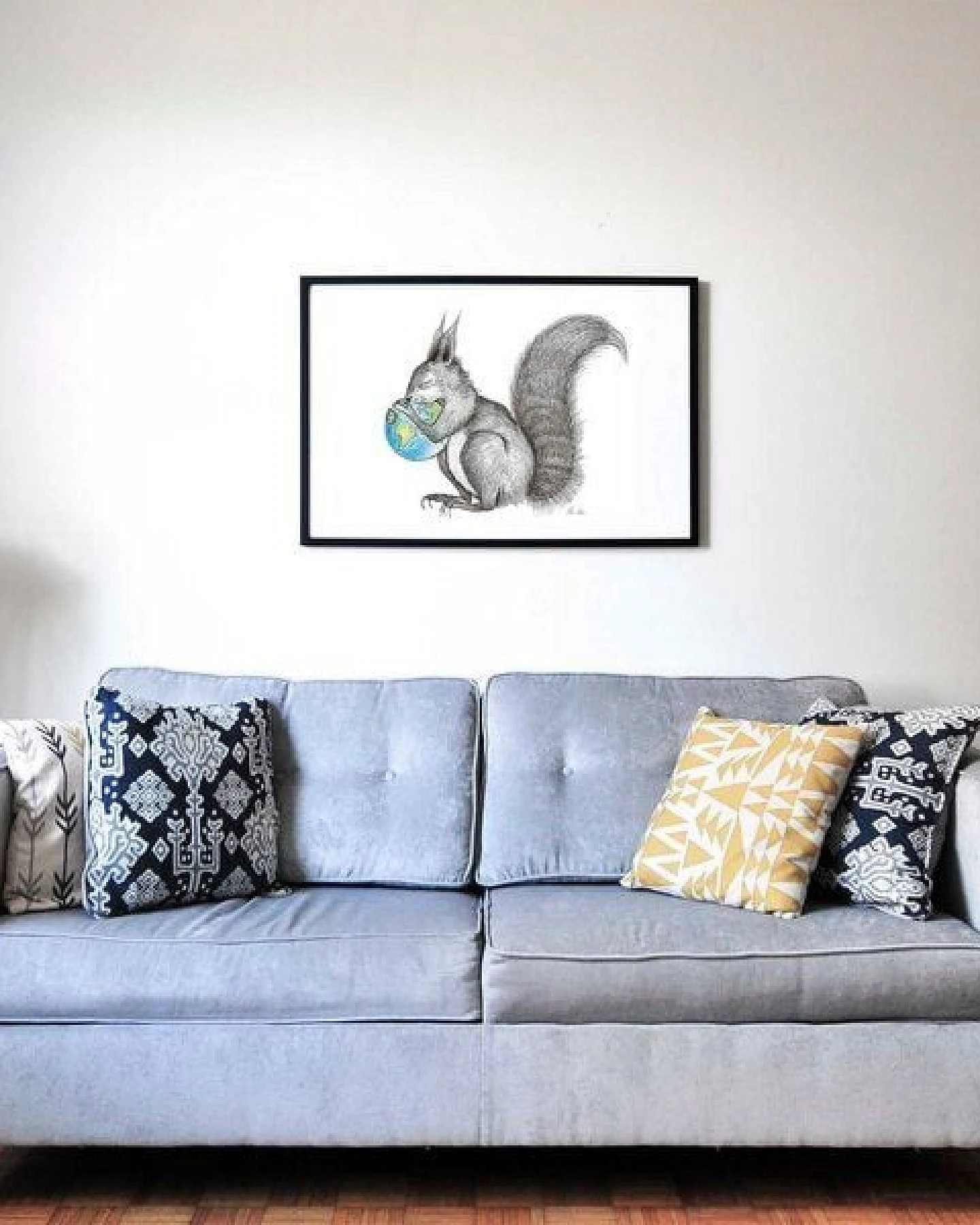 Kunstdruck »Eichhörnchen Welt« von LIGARTI – Ansicht 3