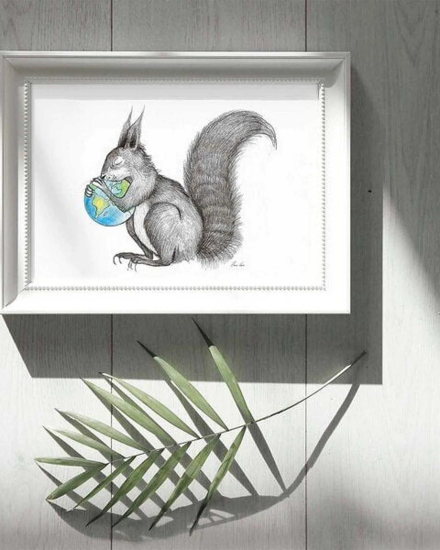 Kunstdruck »Eichhörnchen Welt« von LIGARTI – Ansicht 4