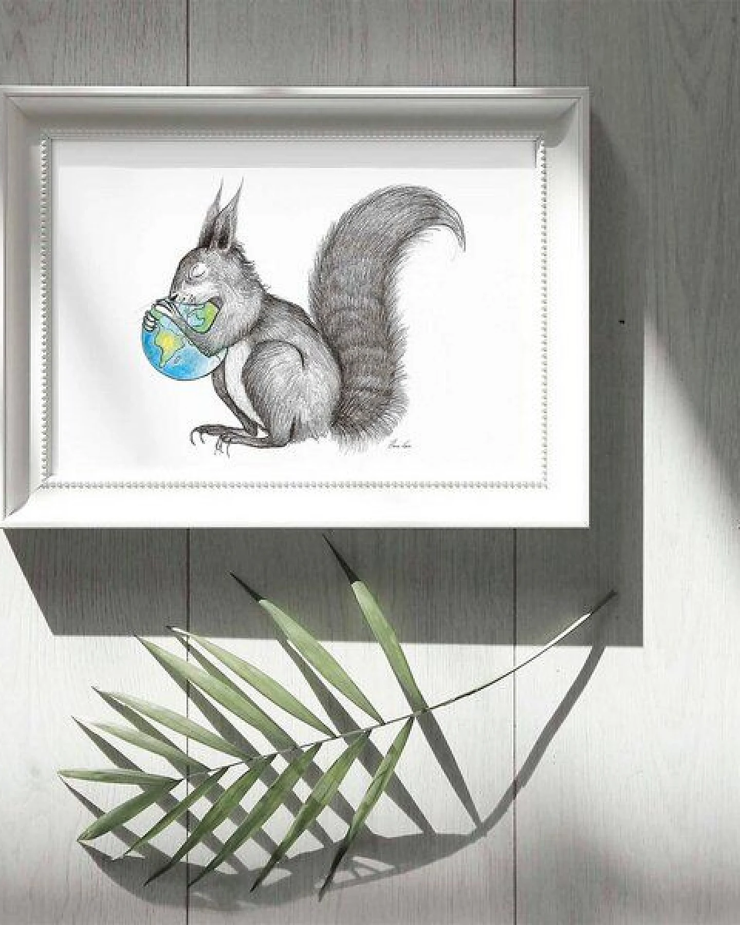 Kunstdruck »Eichhörnchen Welt« von LIGARTI – Ansicht 4