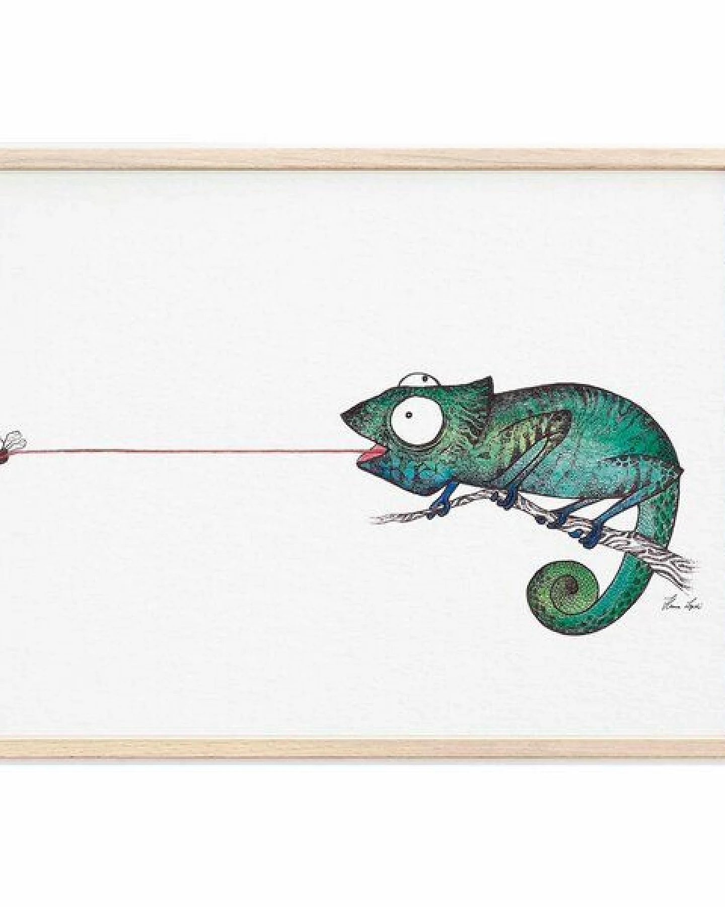 Kunstdruck »Fliegenfänger« von LIGARTI – Ansicht 2