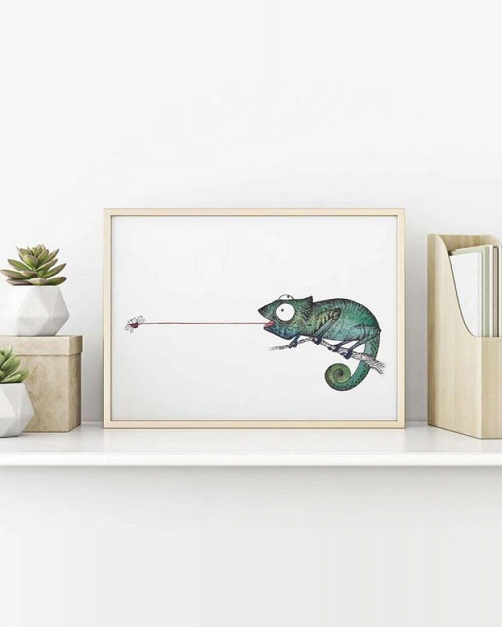 Kunstdruck »Fliegenfänger« von LIGARTI