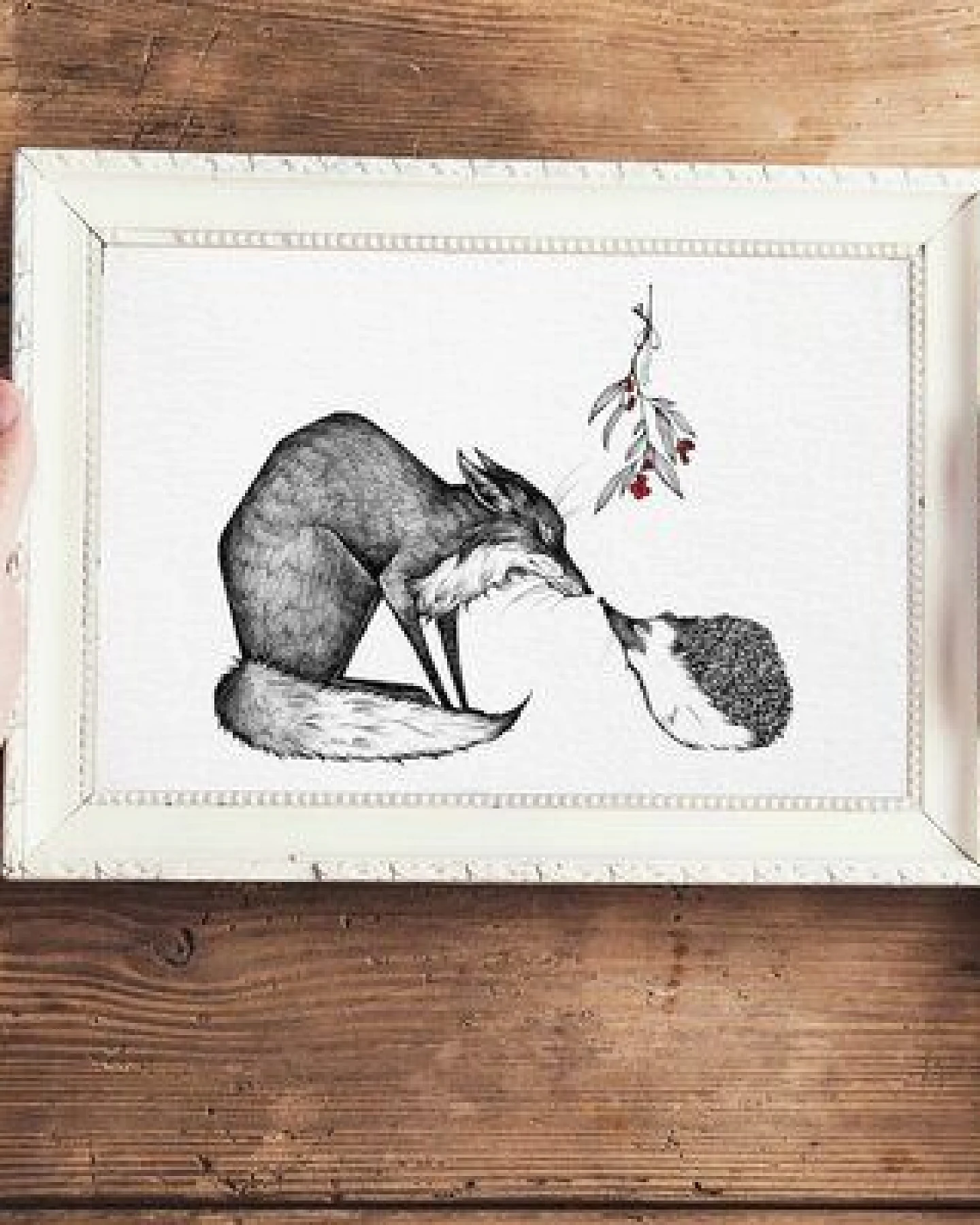 Kunstdruck »Fuchs und Igel« von LIGARTI – Ansicht 2