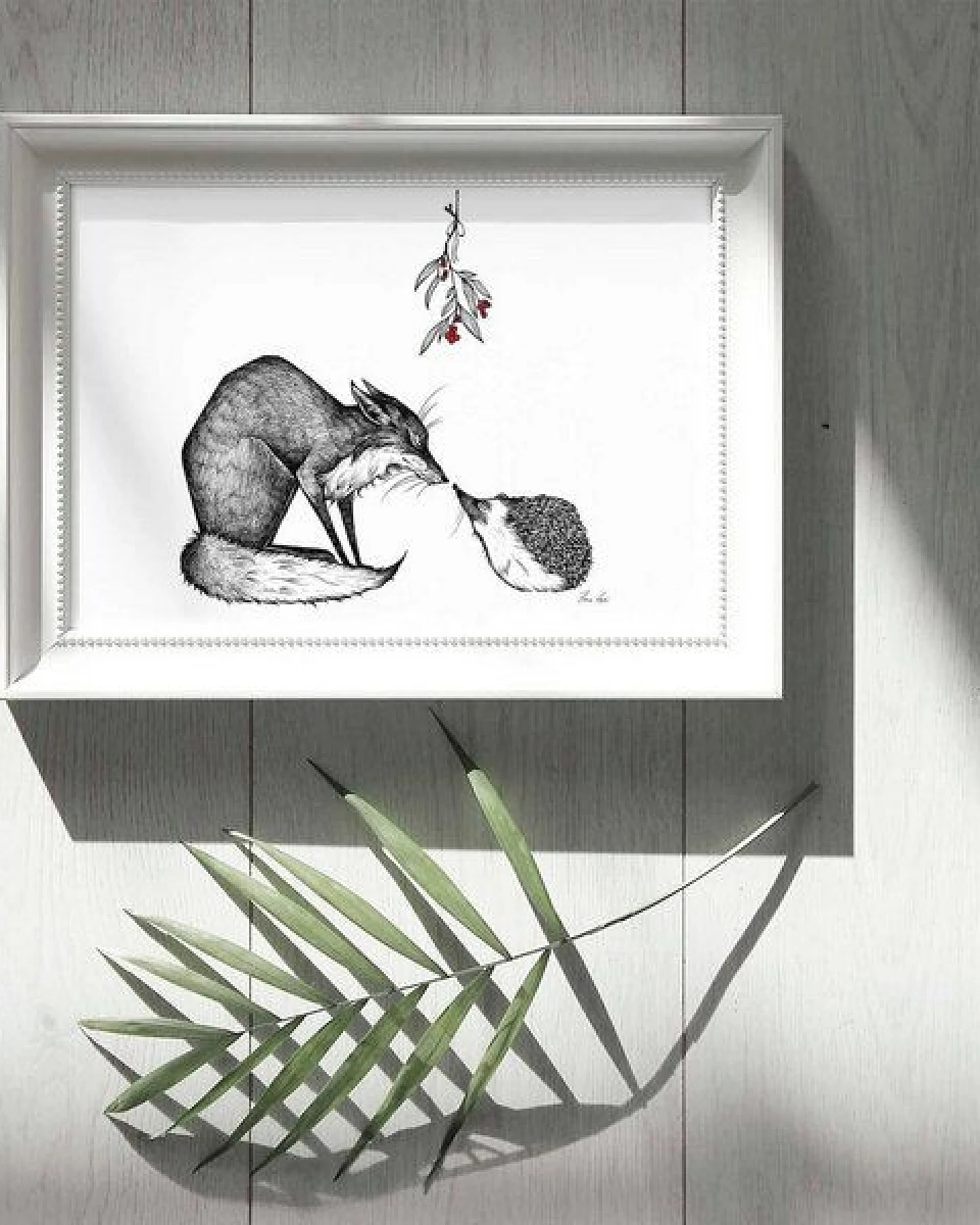 Kunstdruck »Fuchs und Igel« von LIGARTI – Ansicht 3