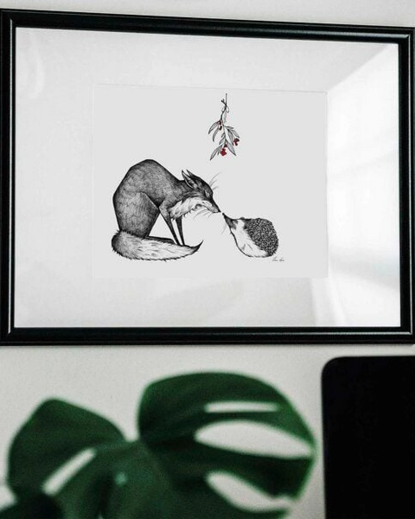 Kunstdruck »Fuchs und Igel« von LIGARTI – Ansicht 4