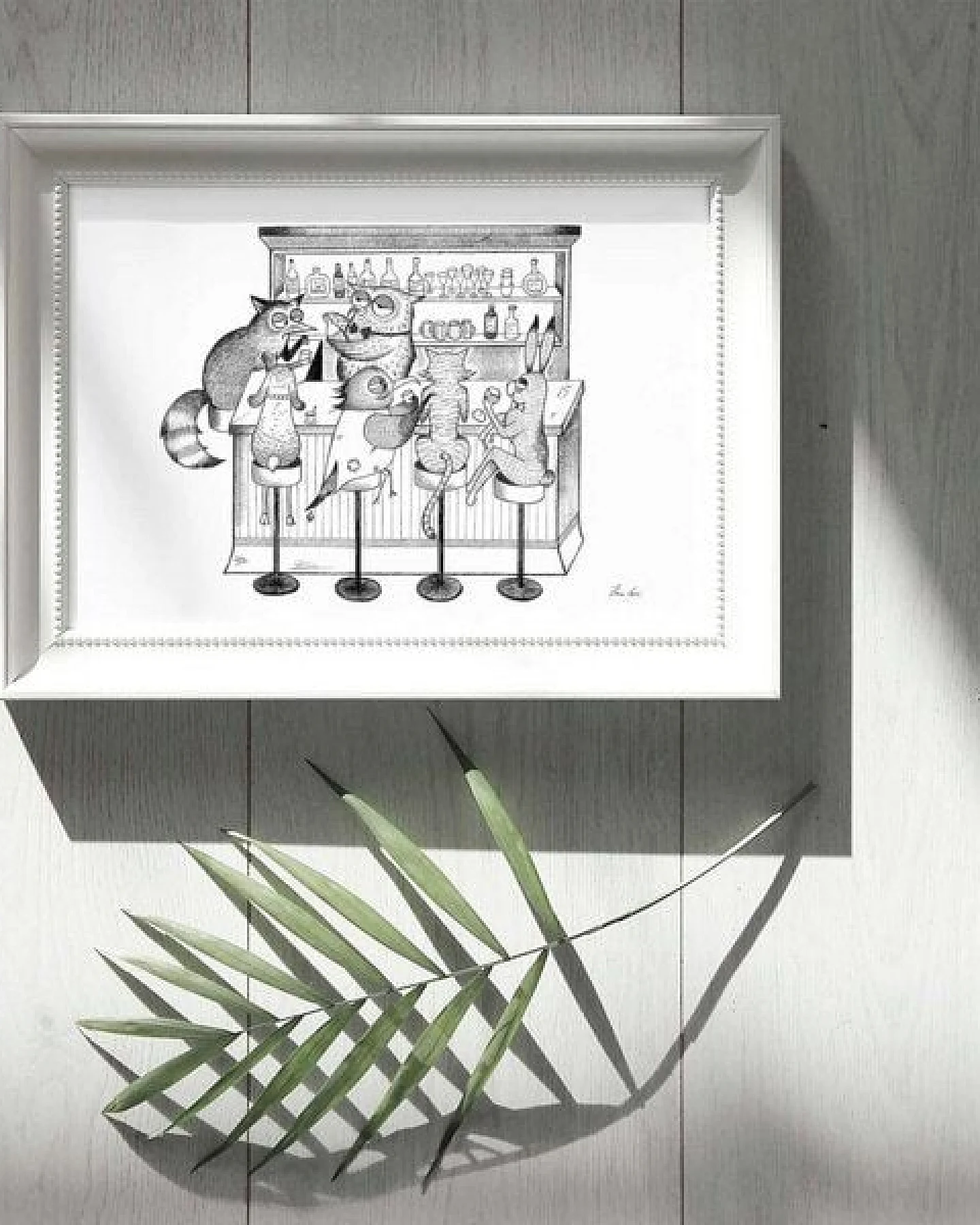 Kunstdruck »Tierbar« von LIGARTI – Ansicht 2
