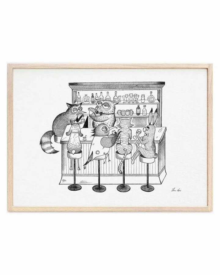 Kunstdruck »Tierbar« von LIGARTI