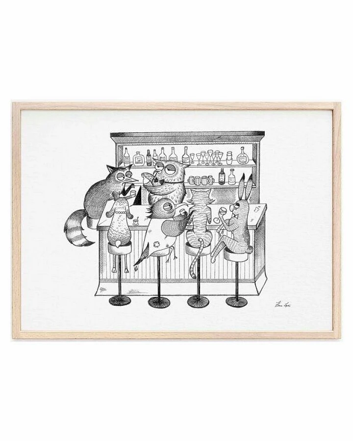 Kunstdruck »Tierbar« von LIGARTI